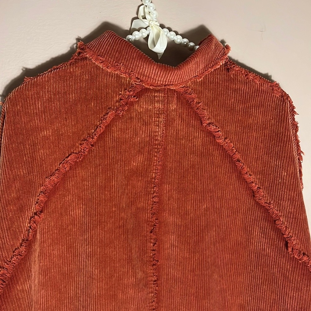 Umgee Corduroy Acid Wash Jacket - Picture 8 of 8